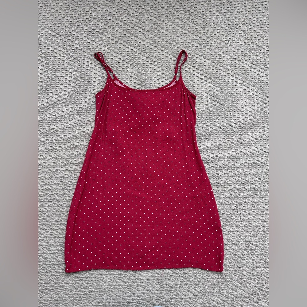 Reformation Polka Dot Slip Dress
Mini
Red White
$198
Y2K
90’s
Lightweight
M